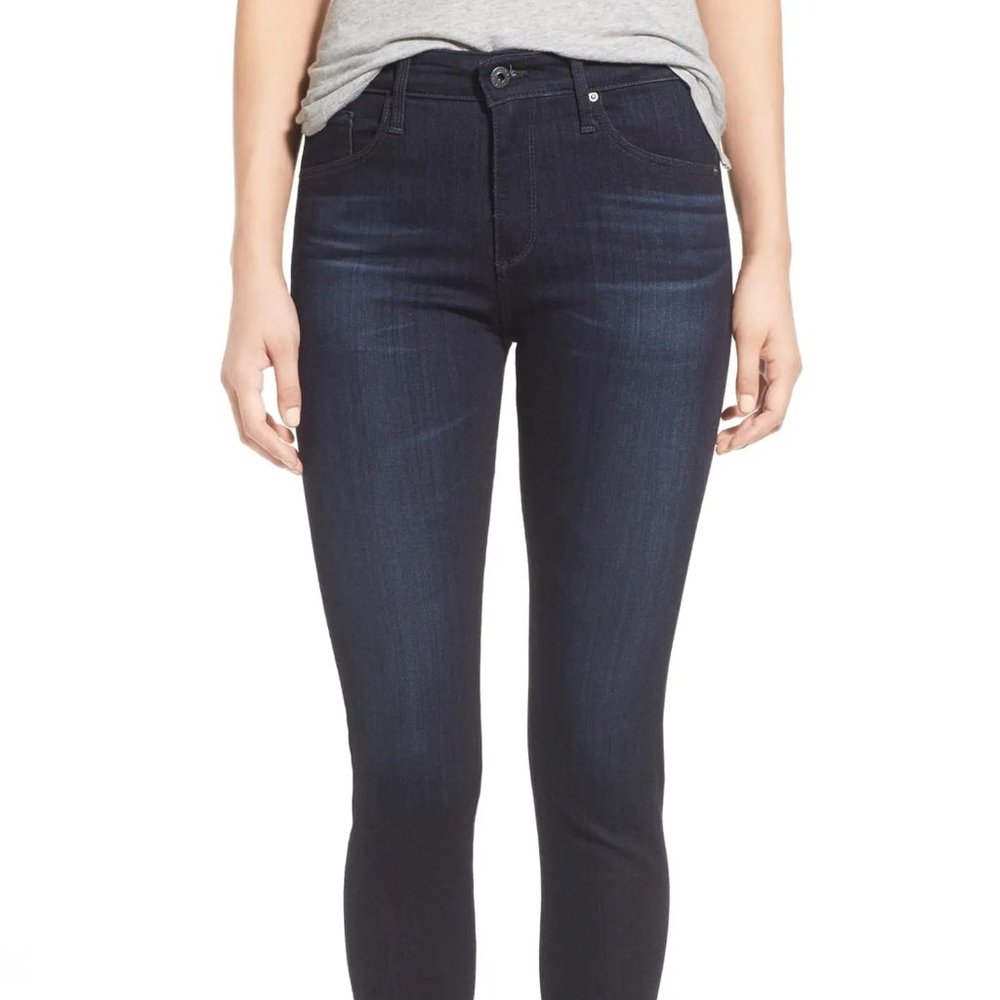 AG The Farrah High Waist Skinny Ankle Jeans